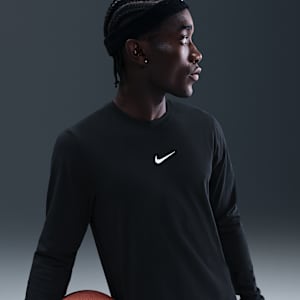 BLACK GARÇONS／NIKE long sleeve t-shirt Nike Men's Basketball Long-Sleeve T-Shirt. Nike.com